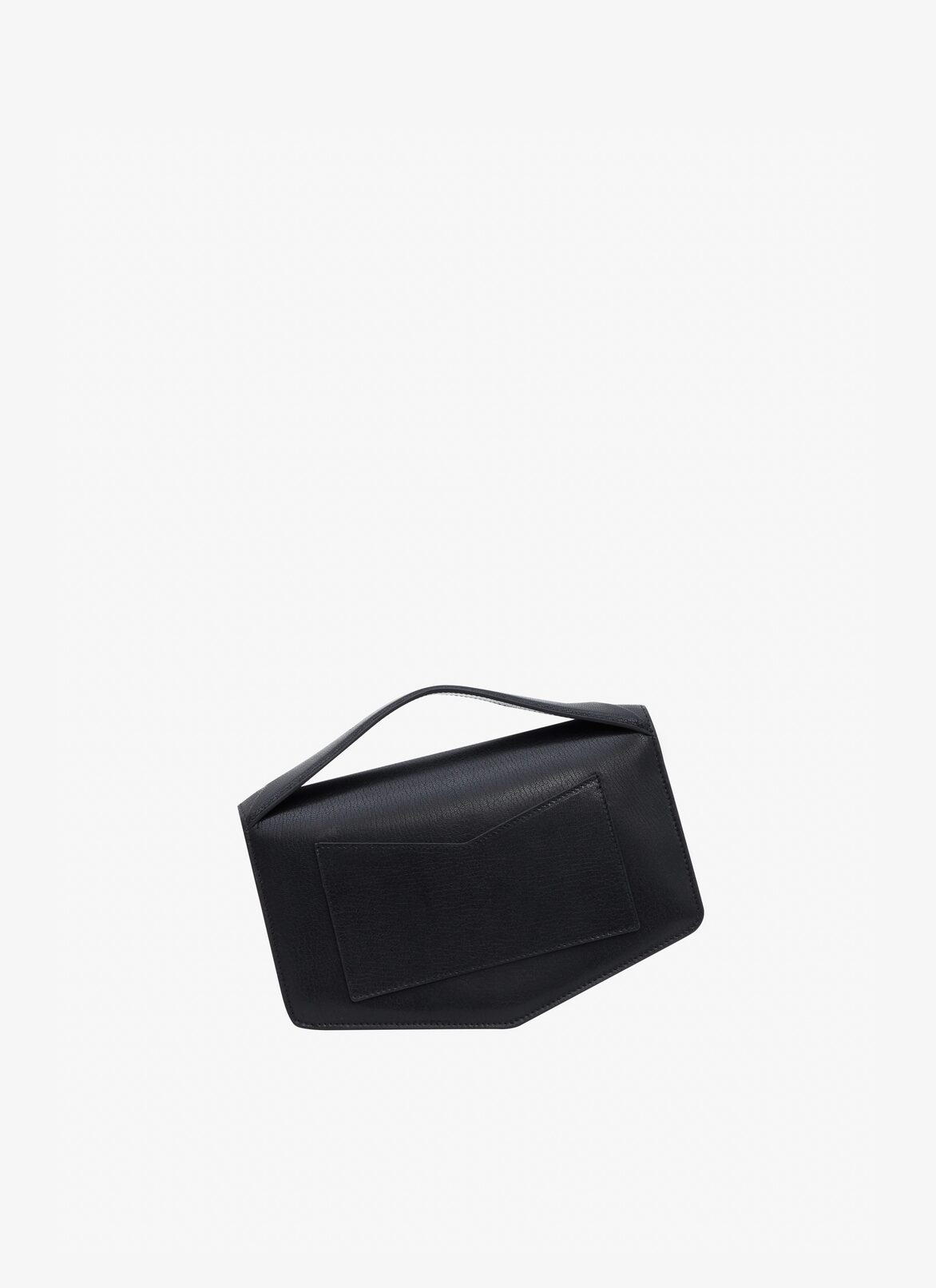Le Papa east west with chain bag in shiny goatskin ALAÏA BLACK LE PAPA EAST WEST WITH CHAIN BAG IN SHINY GOATSKIN